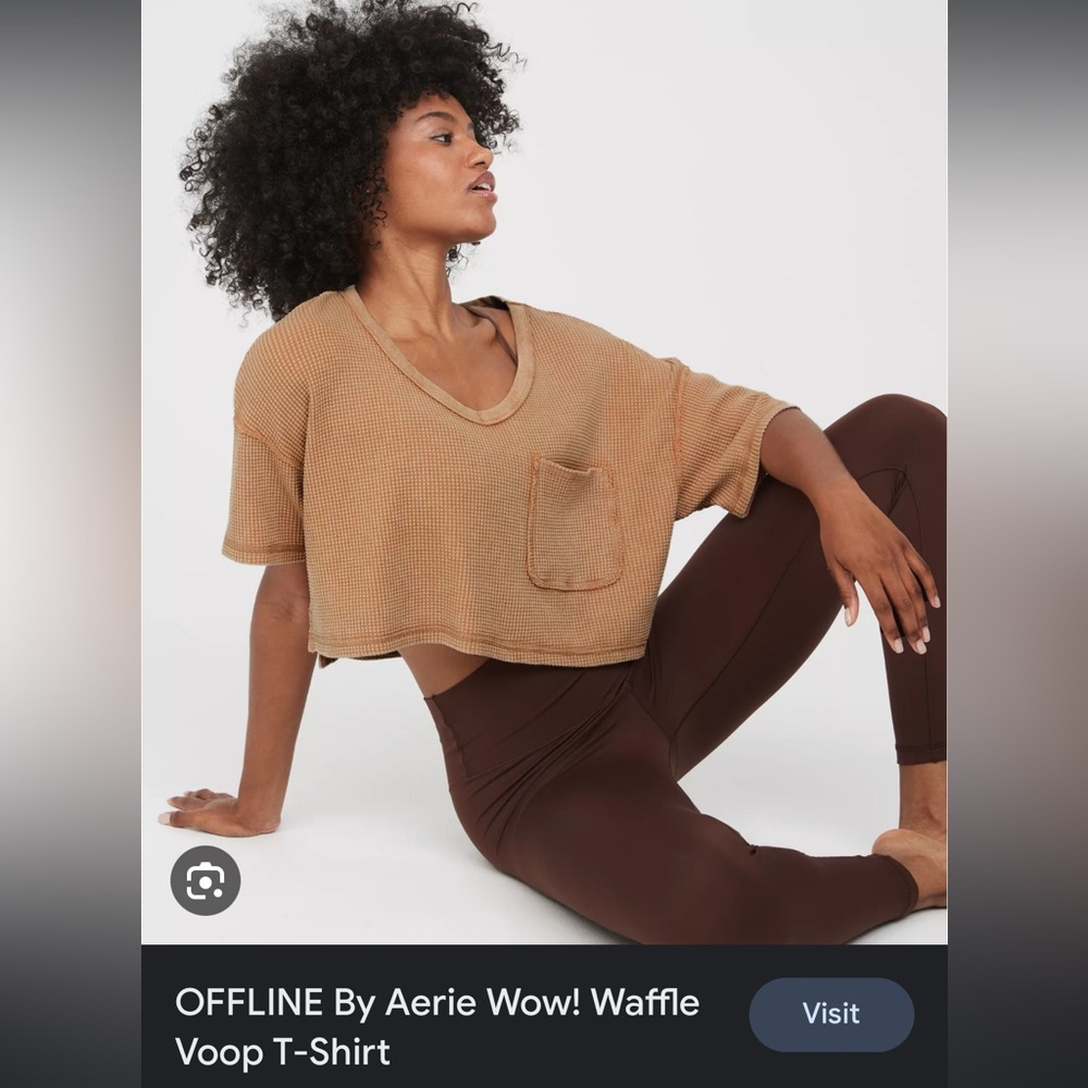 ISO - OFFLINE by aerie WOW! Waffle Voop T-shirt